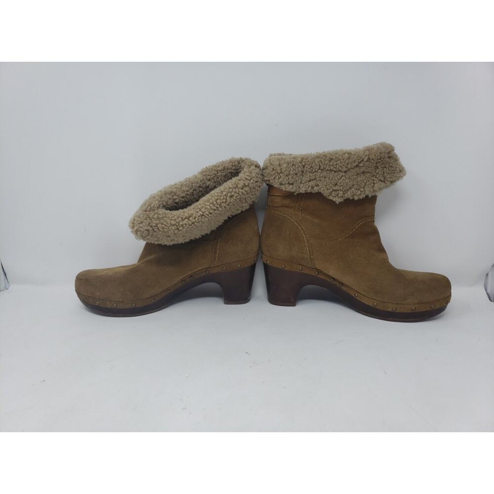 UGG‎ Womens Dandylion II Brown Suede Sheepskin Round Heeled Shearling Booties 9 - Picture 2 of 6